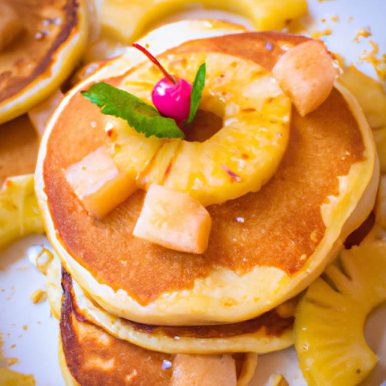 Flavorful Tropical Pancakes with Pineapple Twist