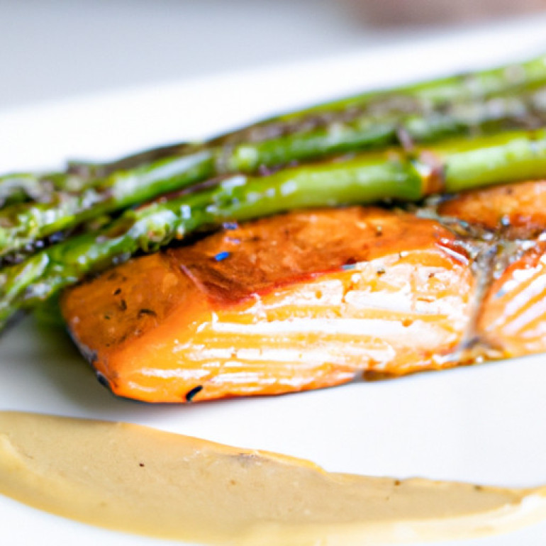 Irresistible Bourbon Glazed Salmon with Baked Asparagus: A Delicious Twist
