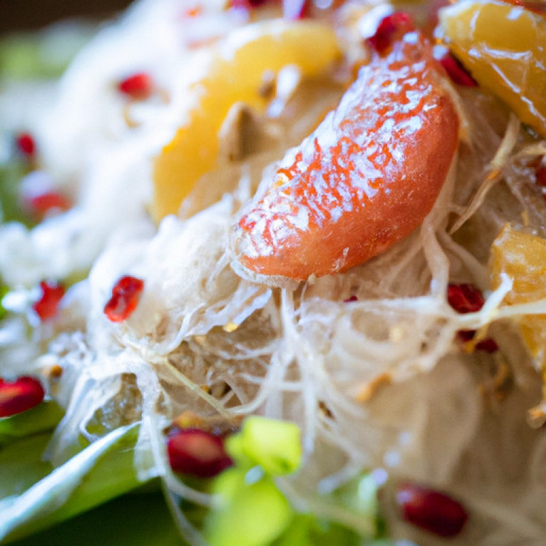 Delicious Pomelo and Rice Noodle Salad Recipe