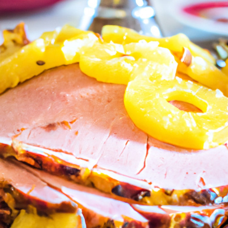 Delicious Holiday Baked Pineapple Ham Recipe