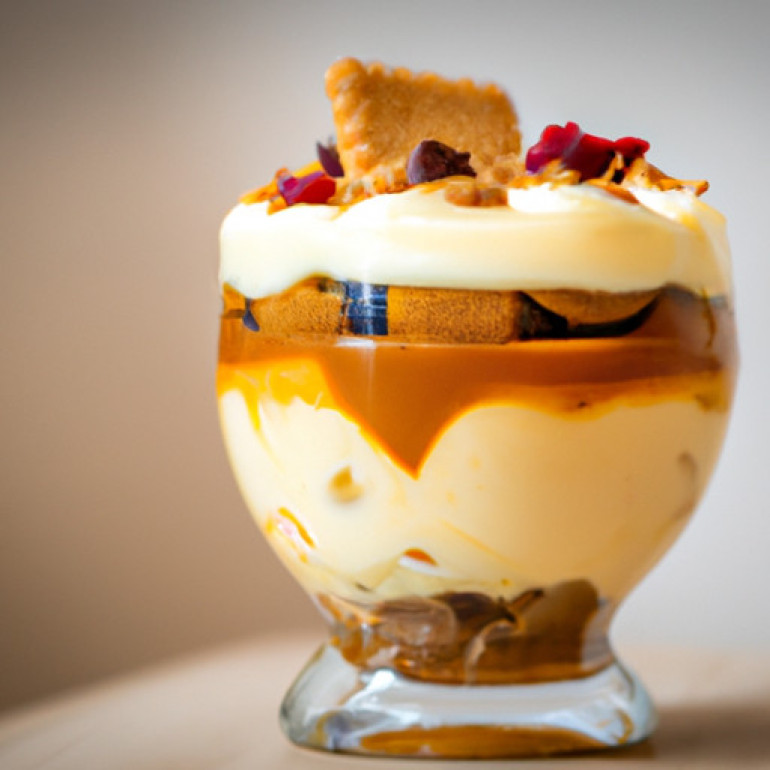 Delicious Gingerbread Butterscotch Trifle Recipe