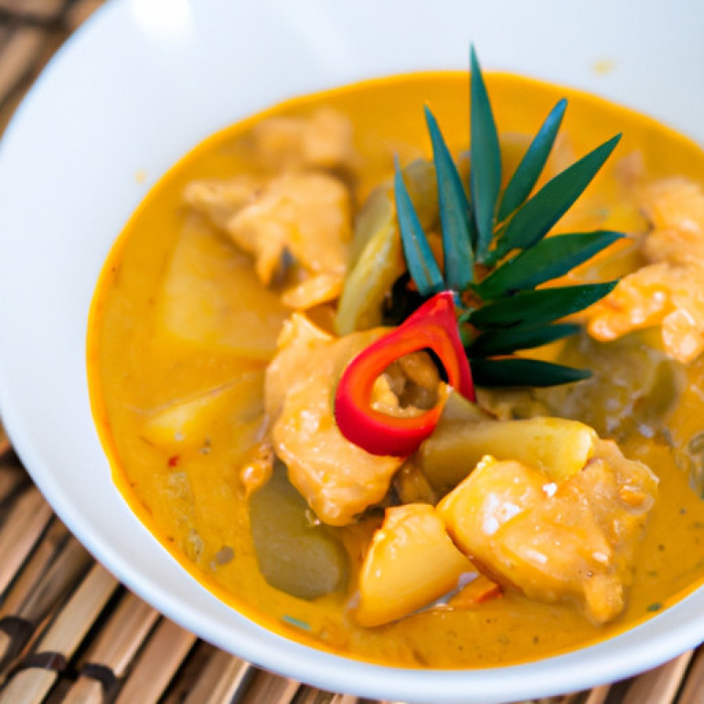 Savory Thai Chicken Curry Infused with Tropical Pineapple